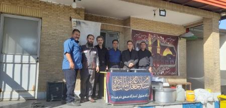 توزیع شربت وکیک به مناسبت ایام سوگواری سید وسالارشهیدان،امام حسین(ع)